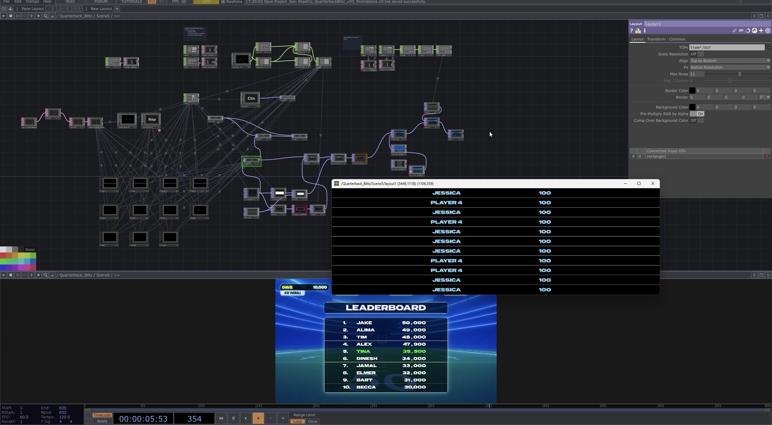 Quarterback Blitz system architecture