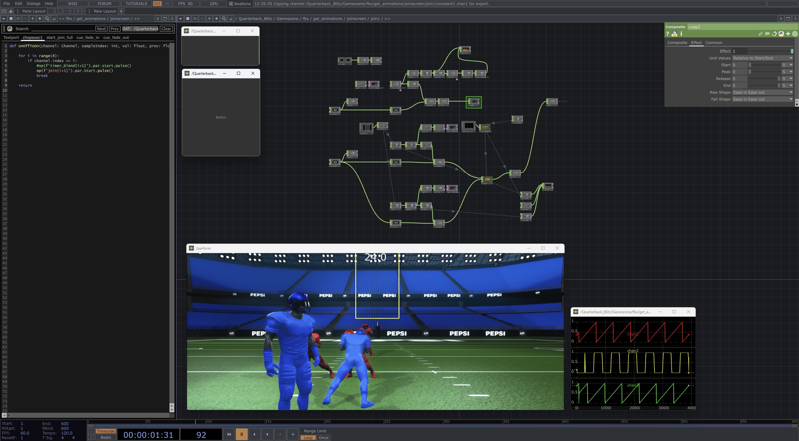 Quarterback Blitz system architecture
