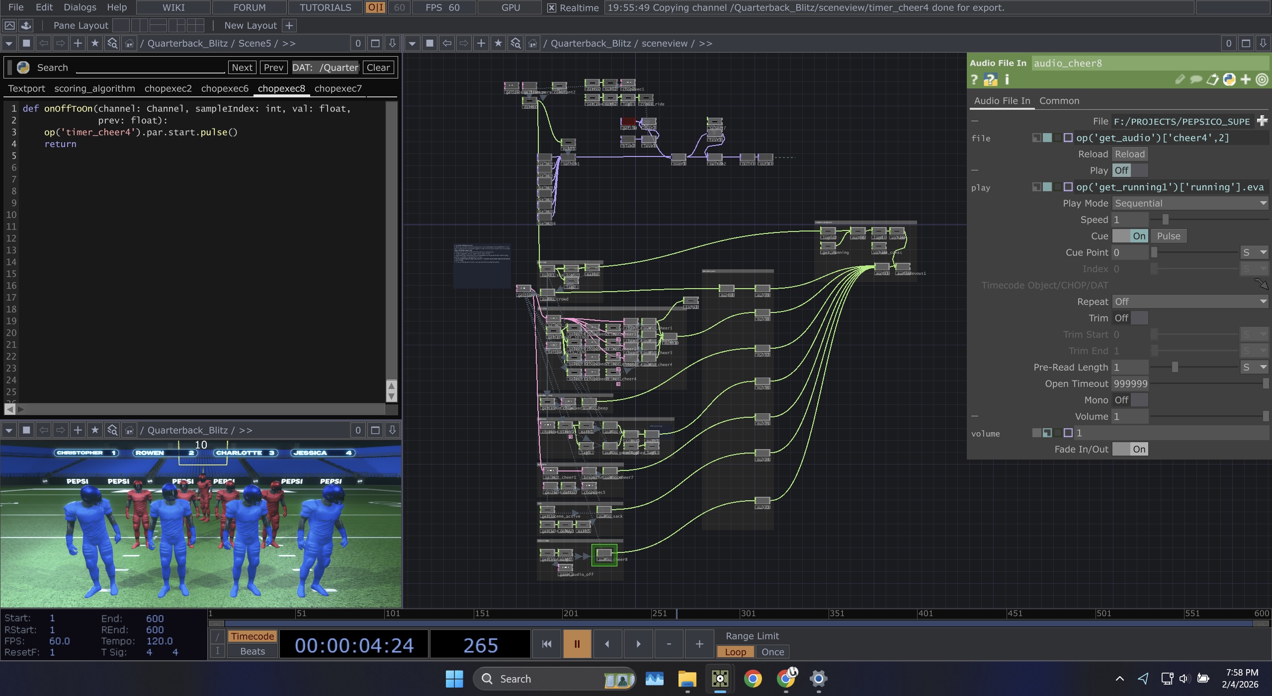 Quarterback Blitz system architecture